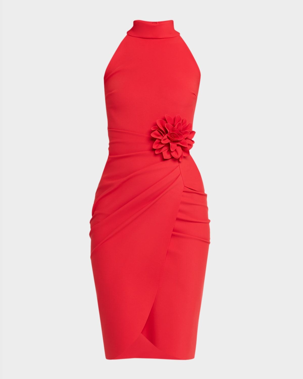 Gudruly Bis Rosette Sleeveless Midi Dress