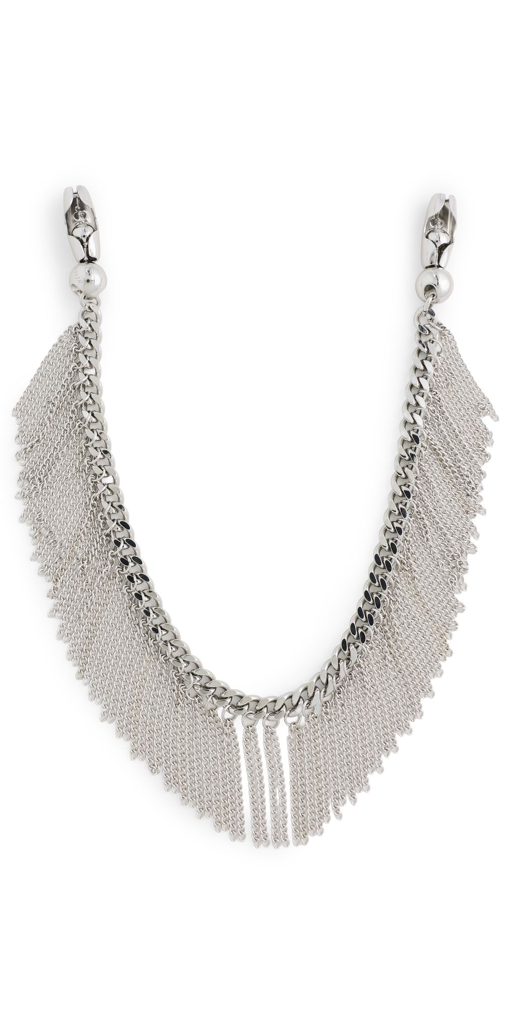 Ossa Fringe Wristlet Rhodium One Size