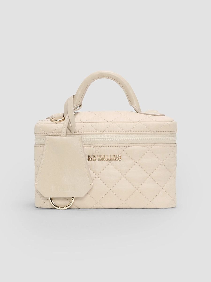 MZ Wallace Women's Metro Train Case Crossbody Bag - Sand
