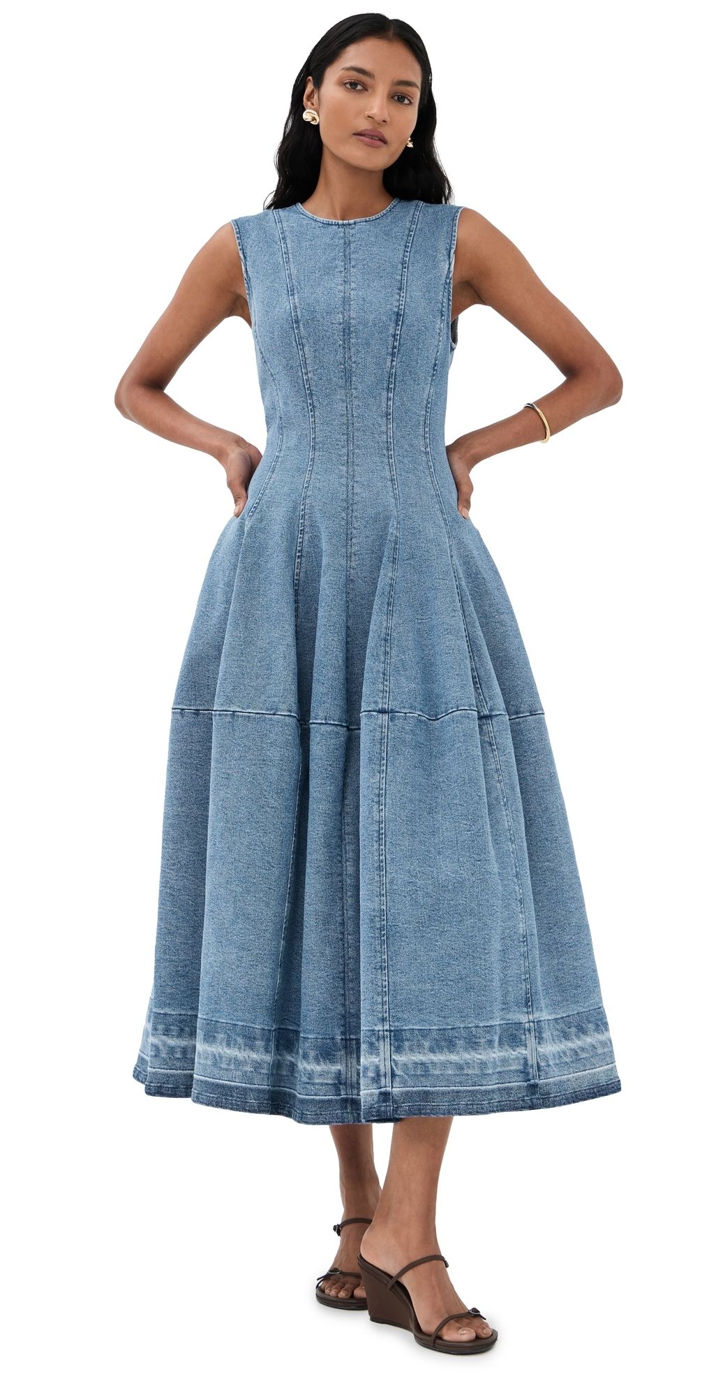 SIMKHAI Bowen Midi Dress Montauk 2