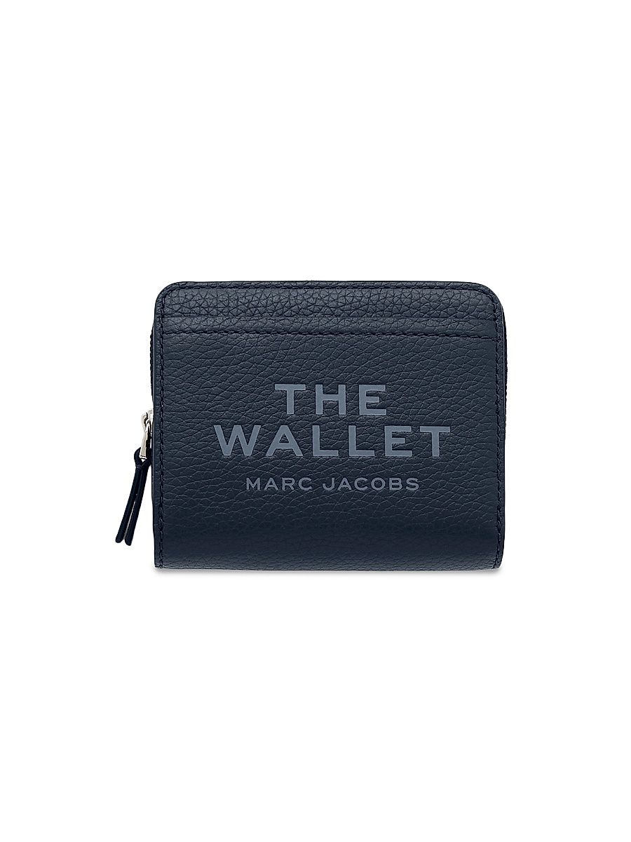 Women's The Leather Mini Compact Wallet - Blue Sea
