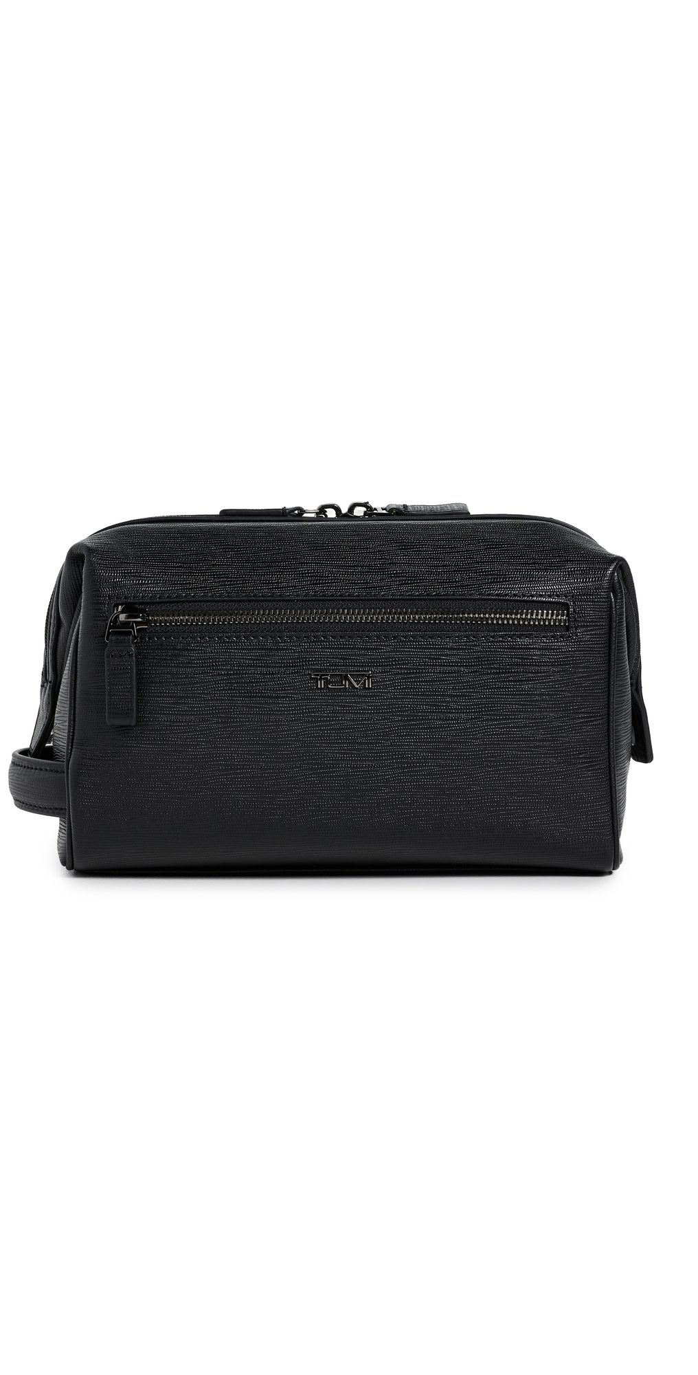 TUMI Framed Travel Kit Bag Black Embossed One Size
