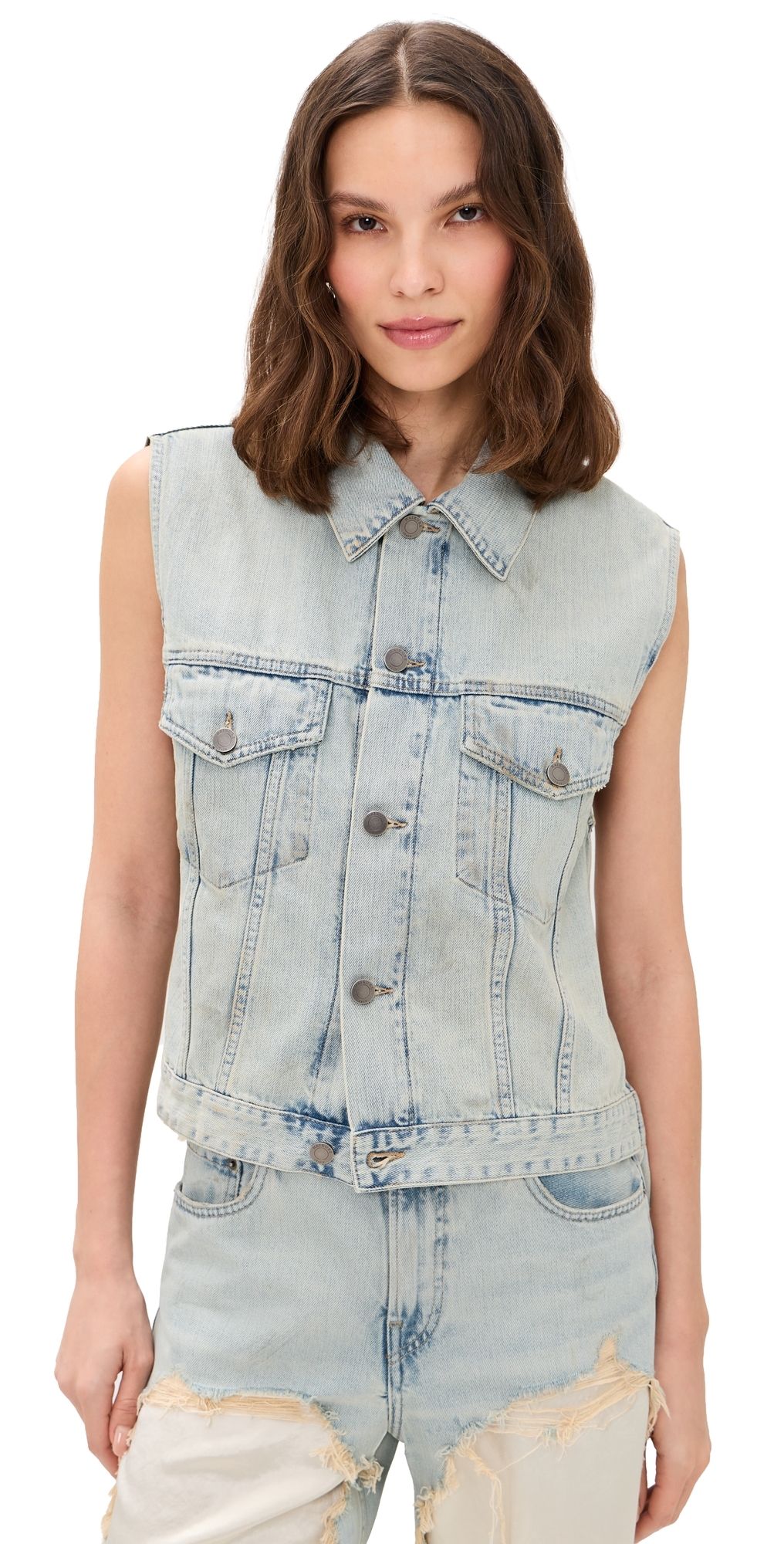 HAIKURE Ryder Dusty Blue Vest Dusty Blue S