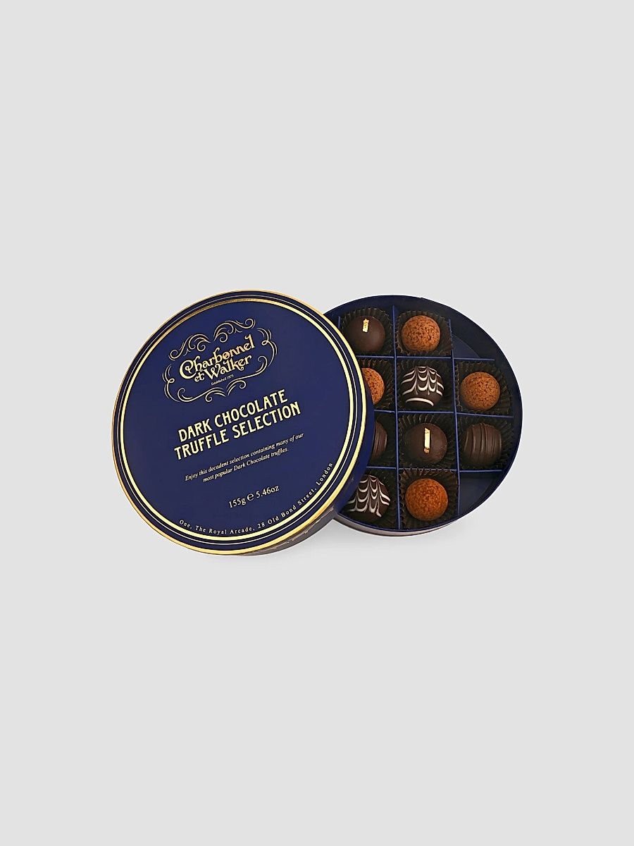 12-Piece Dark Chocolate Truffle Selection