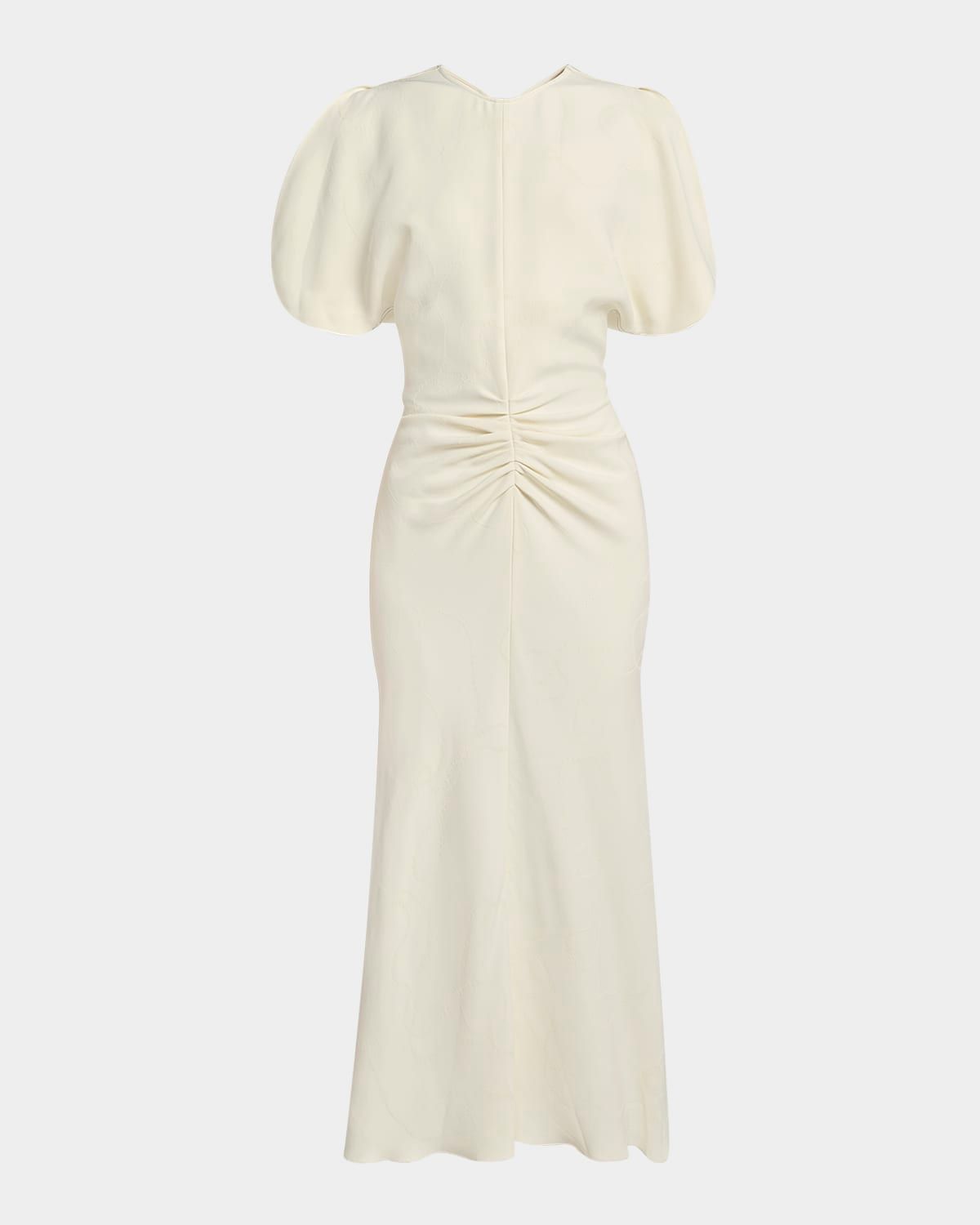 Gathered Waist Midi Dress