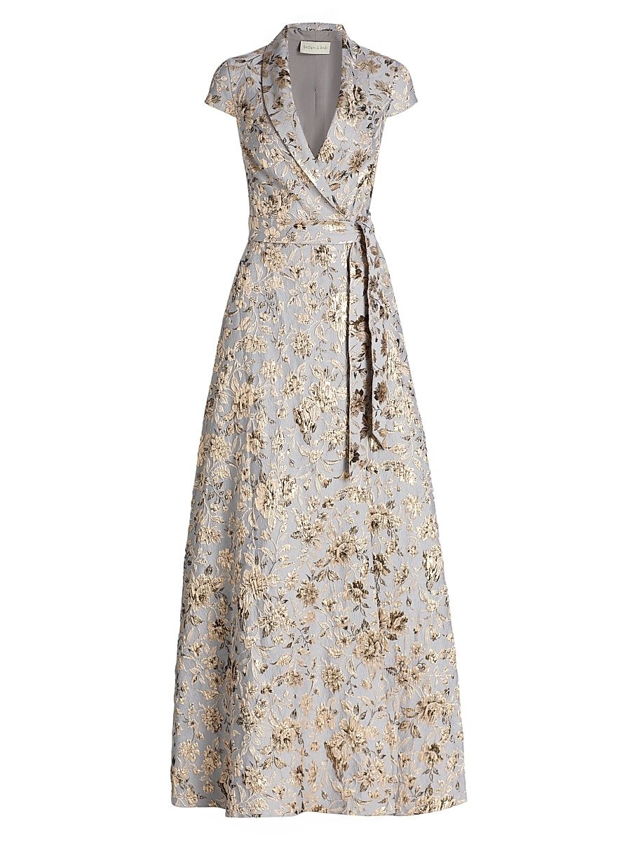 Women's Honora Jacquard Gown - Golden Gardens - Size 6
