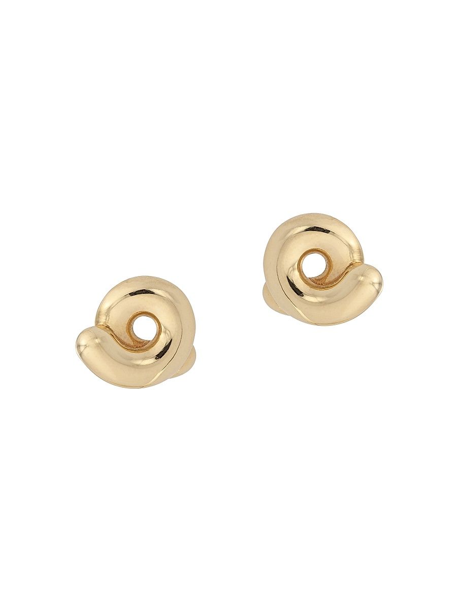 Women's Tarallo 9K Yellow Gold Swirl Earrings - Gold