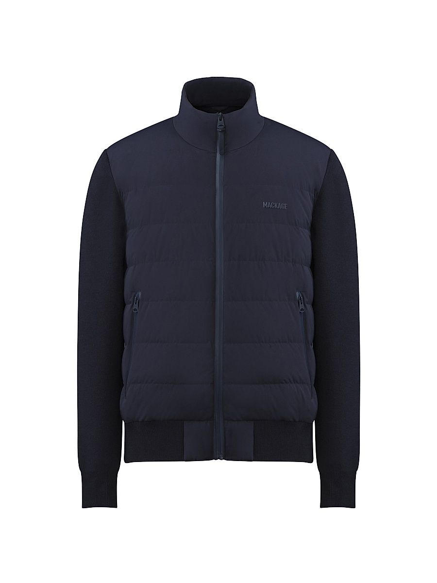 Men's Haney-Cityz Quilted Down Jacket - Navy - Size Small