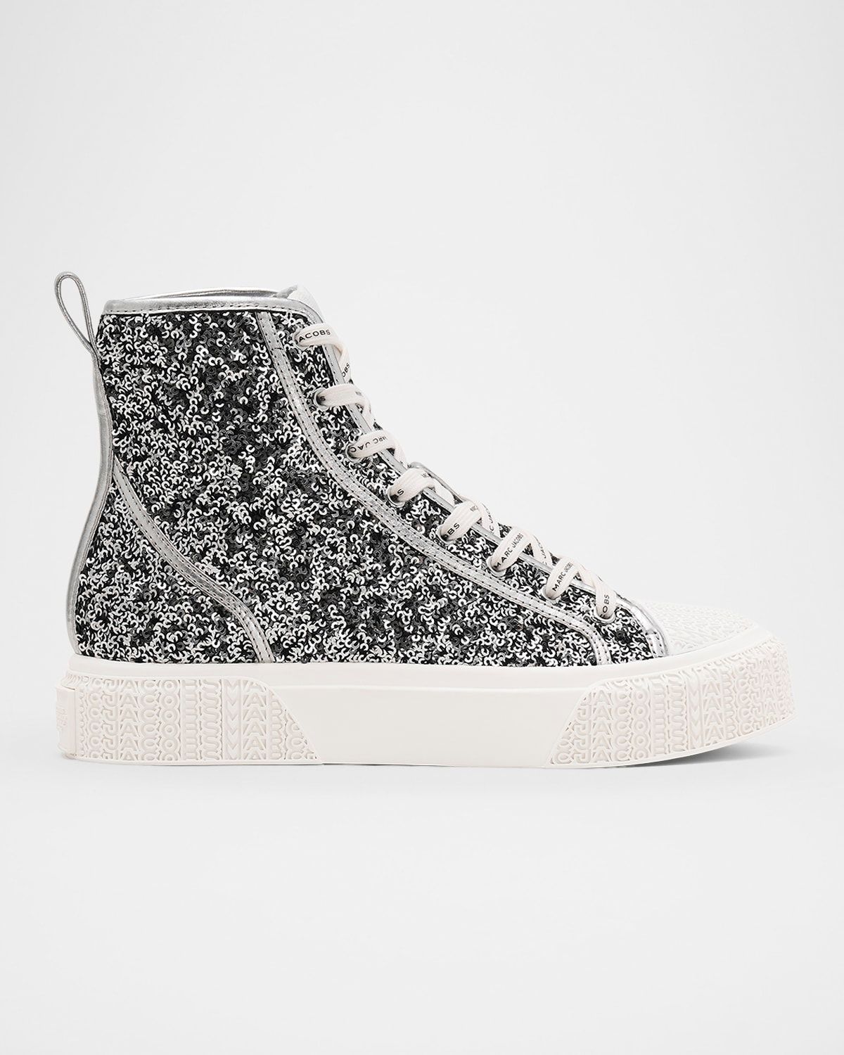 The Sequined High-Top Sneakers