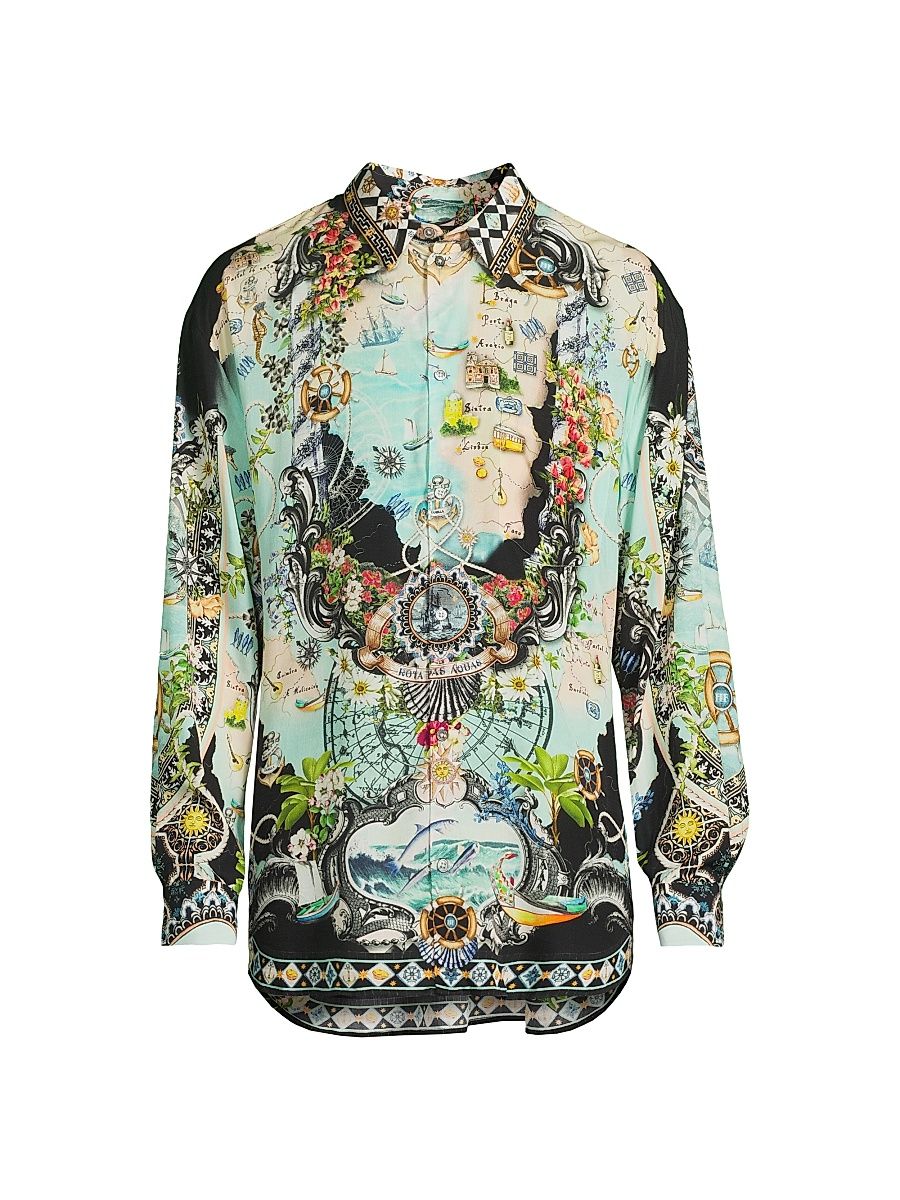 Men's Folk Afloat Oversized Shirt - Folk Afloat - Size Small