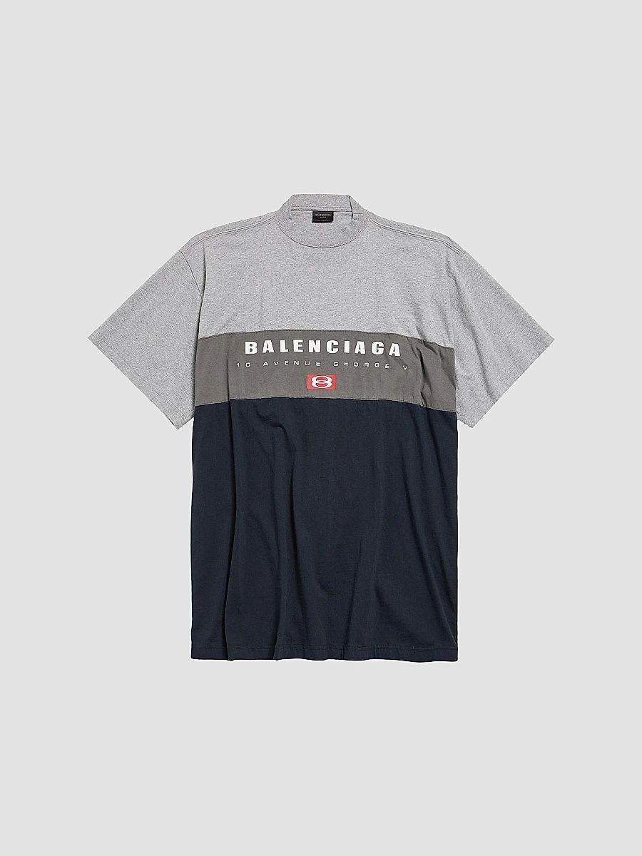 Balenciaga Men's Unity Sport Large Fit T-Shirt - Heather Grey - Size Small
