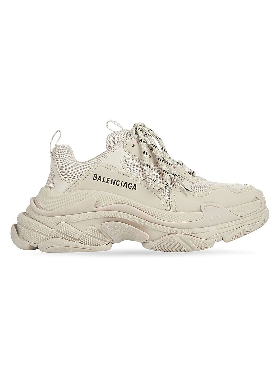 Women's Triple S Sneakers - Beige - Size 12