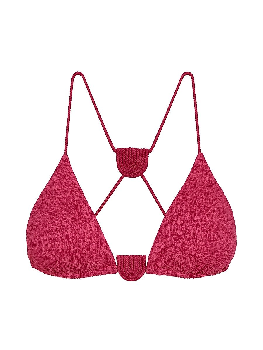 Women's Firenze Yara Triangle Bikini Top - Pink - Size XL