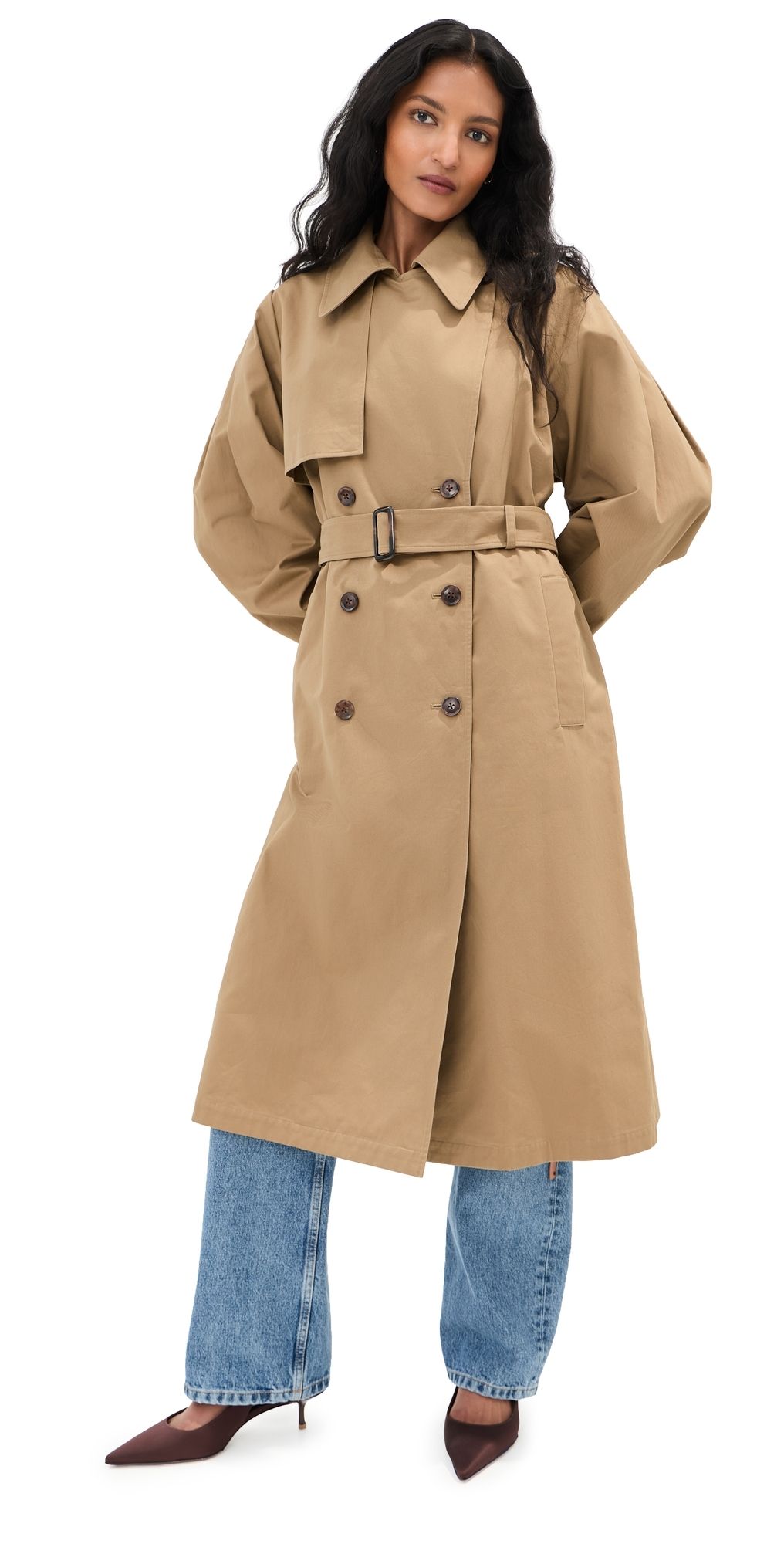 LE BOP Toby Trench Coat Hazelnut XS