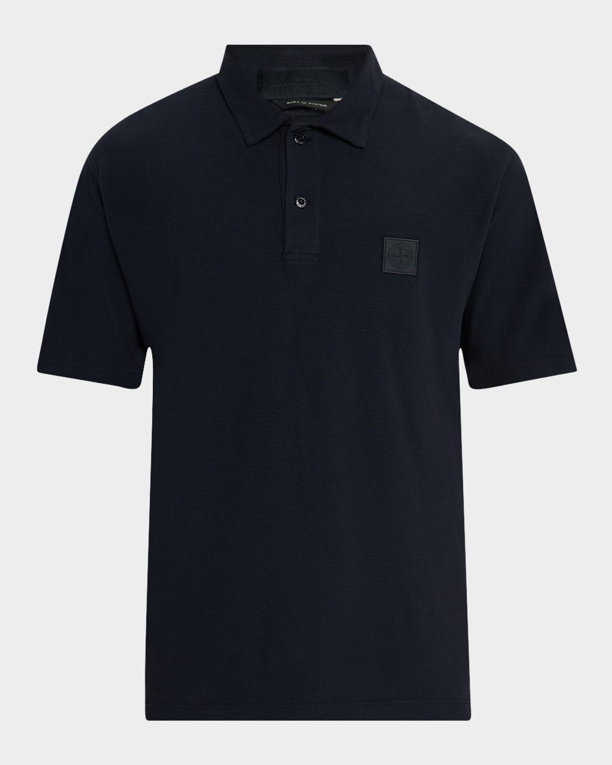 Men & apos;s Ghost Crepe Cotton Polo Shirt