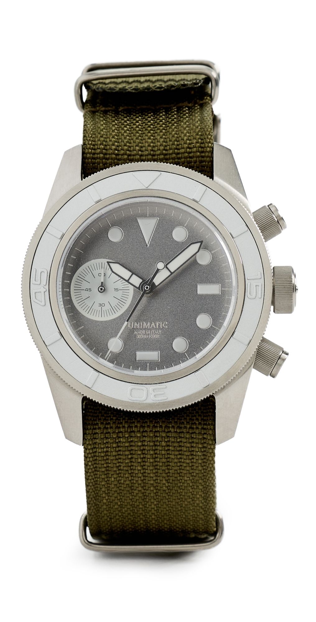 Unimatic Modello Tre Chrono Watch Aluminum Grey One Size