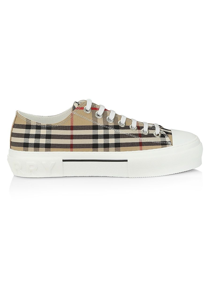 Men's Jack Check Tennis Sneakers - Archived Beige - Size 13