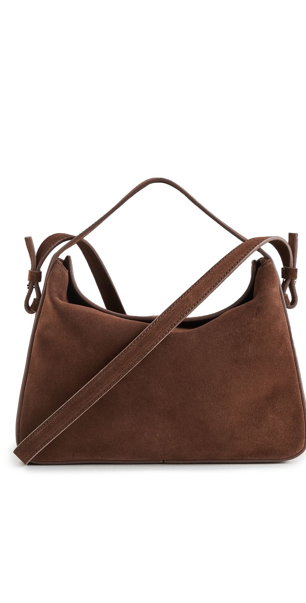 AESTHER EKME Soft Baguette Crossbody Bag 238 Suede Cocoa One Size