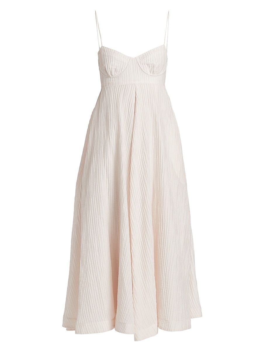 Women's Jill Textured Midi-Dress - Sea Salt - Size 12