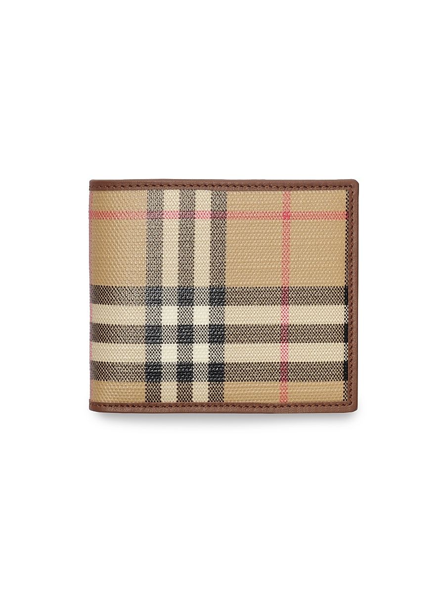 Men's MS Archive Check Bifold Wallet - Archive Beige