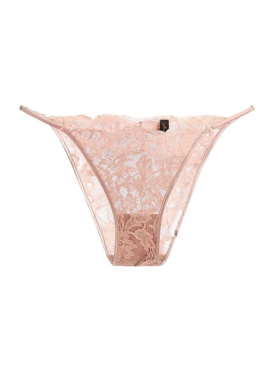 Women's Camille Lace Panty - Buff - Size Large