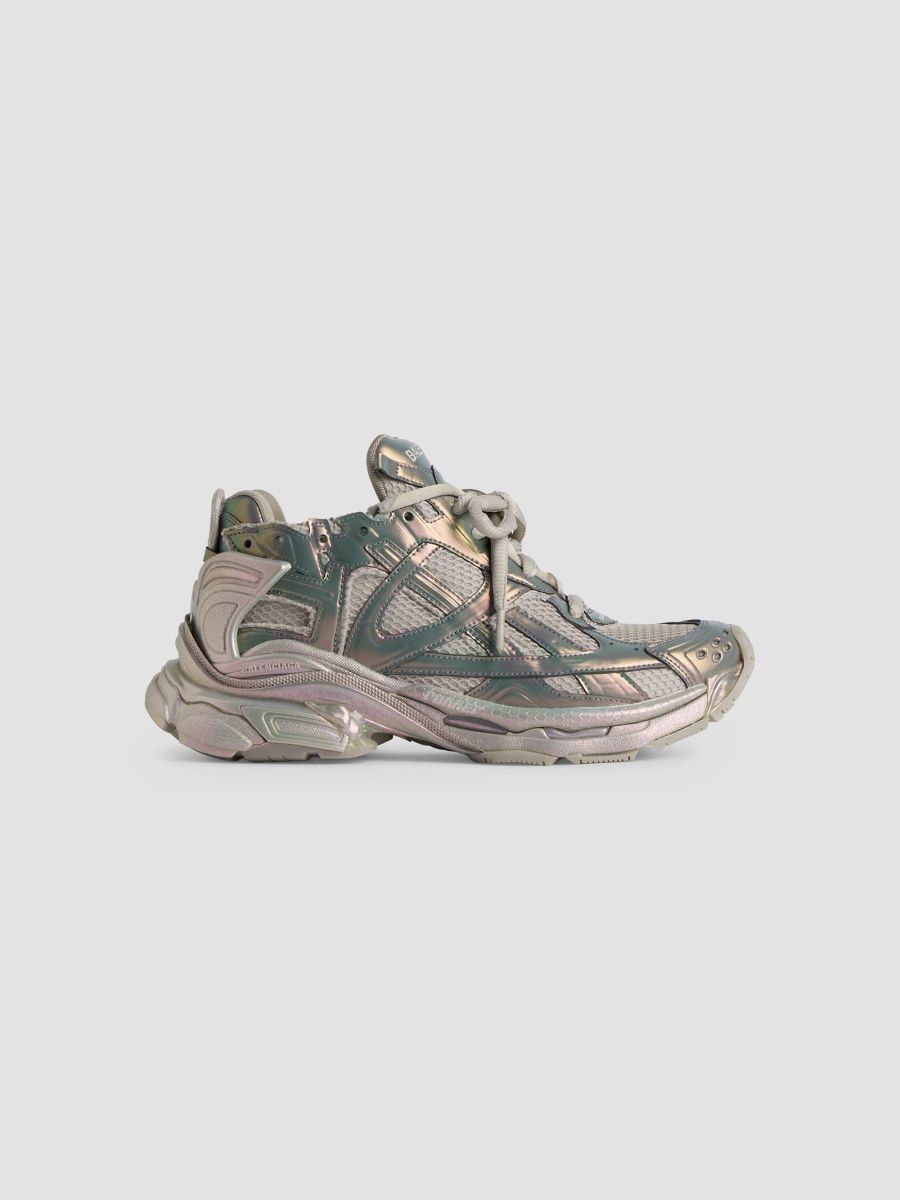 Balenciaga Women's Runner Iridescent Sneakers - Beige Pink - Size 7