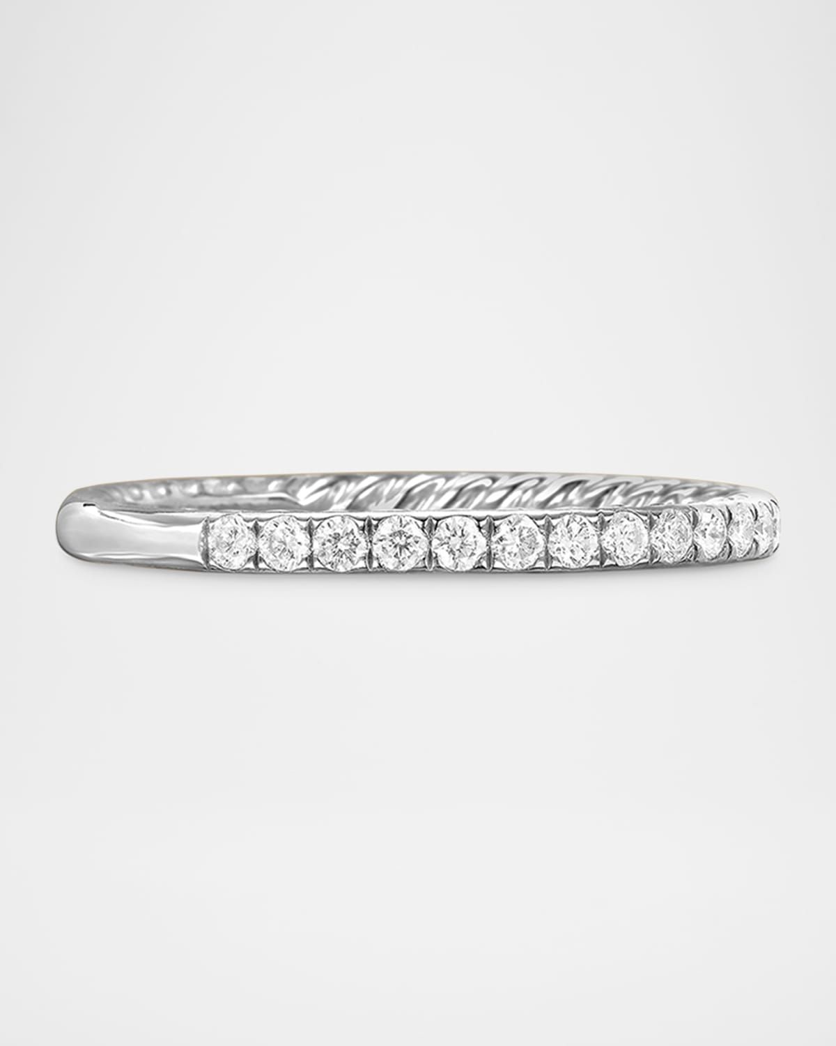 DY Eden Eternity Wedding Band Ring with Diamonds and Platinum