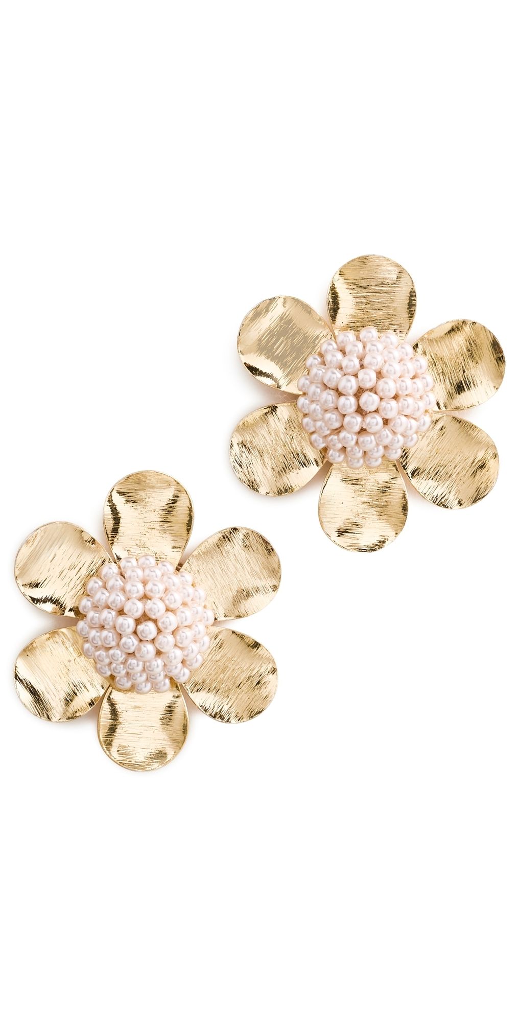 Deepa Gurnani Curie Earrings Gold One Size