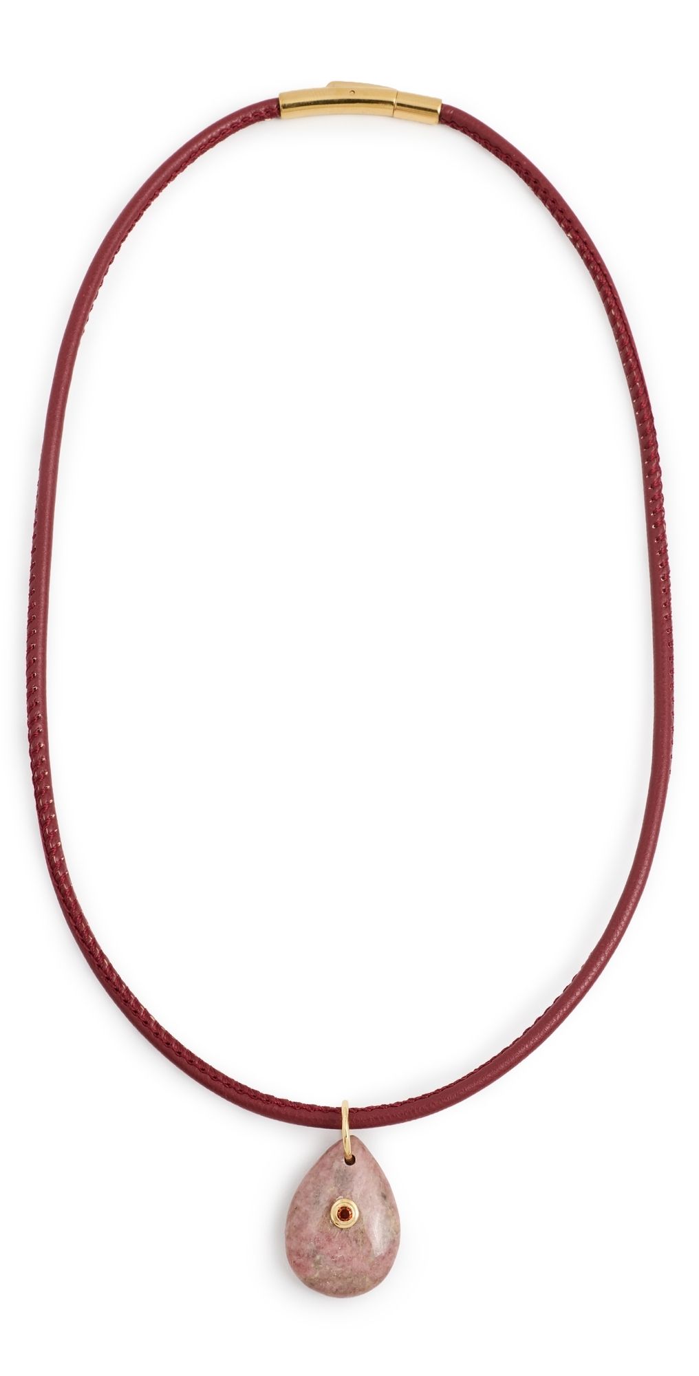 Alexa Leigh Scarlet Stone Necklace Red Stone One Size