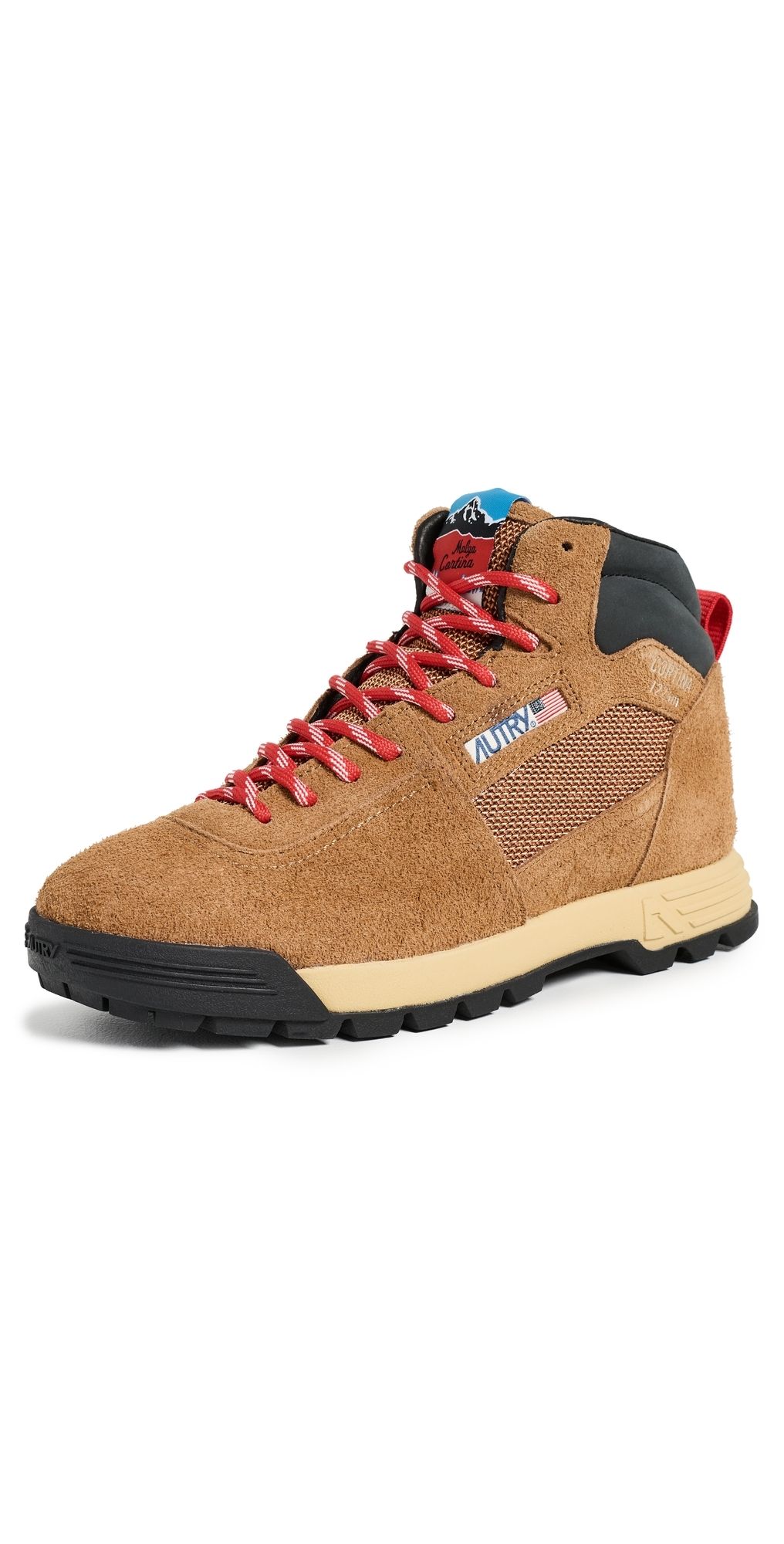 Autry Malga Mid Sneakers Chestnut/Red 37