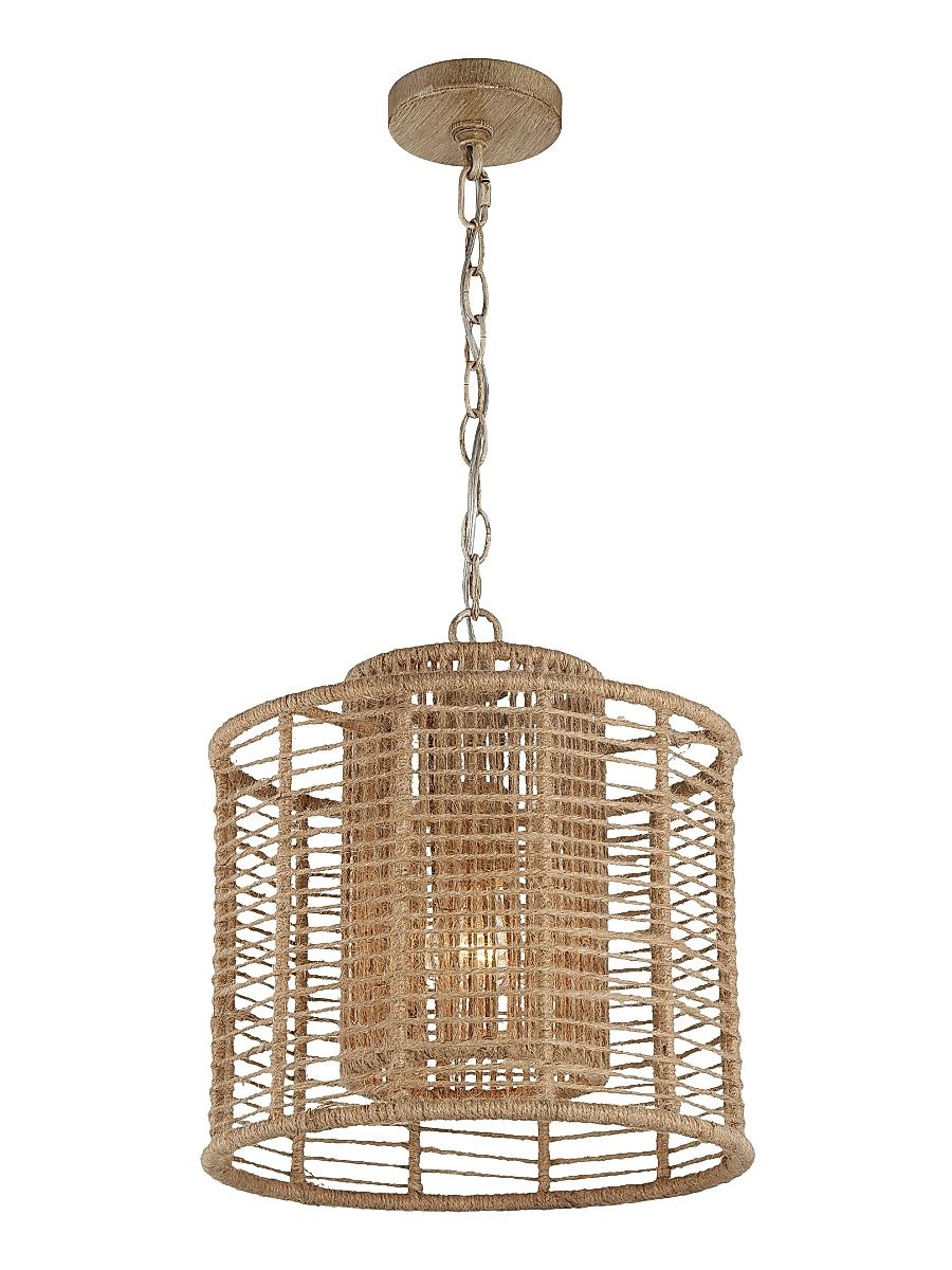 Jayna Single-Light Pendant - Burnished Silver