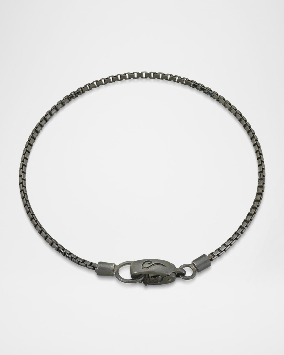Men & apos;s Oxidized Silver Bracelet