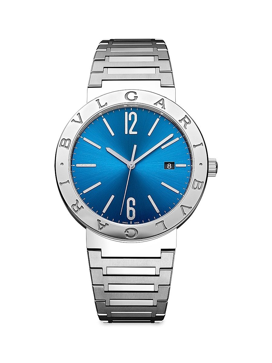 Men's BVLGARI BVLGARI Stainless Steel Bracelet Watch - Steel