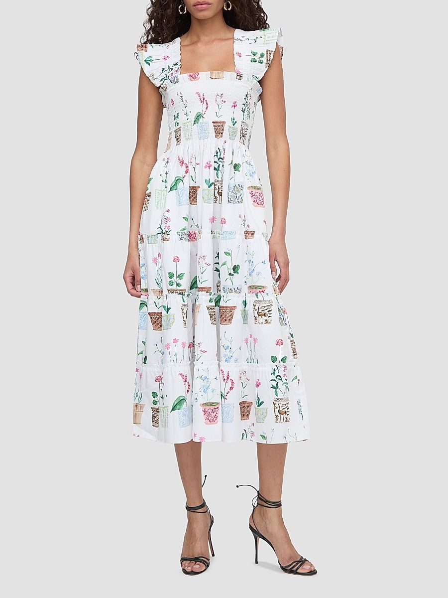 Women's The Ellie Nap Dress - Flower Pots - Size Large