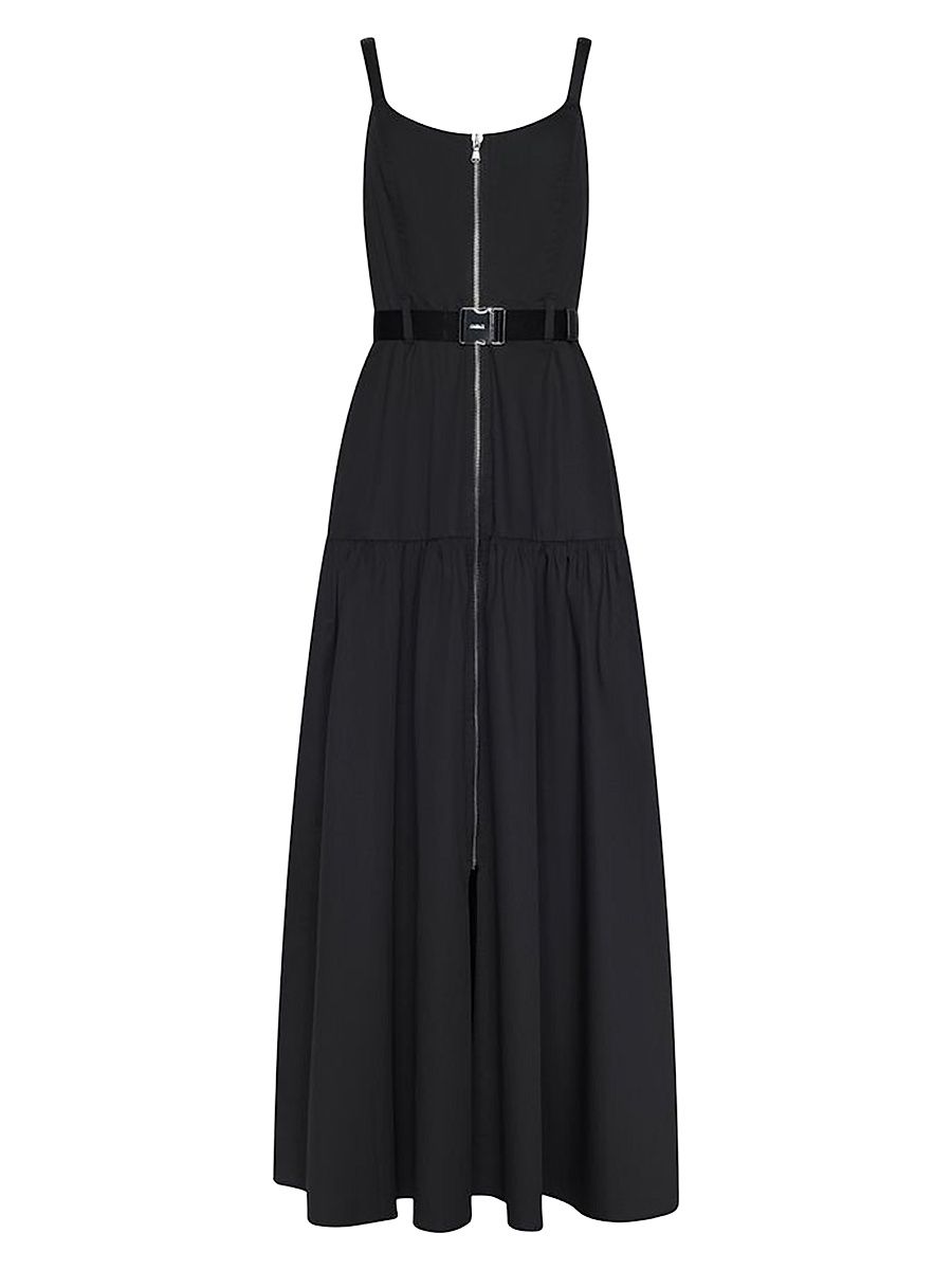 Women's Rima Cotton-Blend Maxi Dress - Black - Size 12
