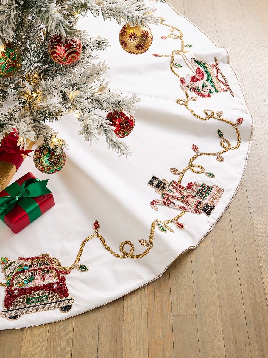 Kim Seybert Holiday Lights Tree Skirt