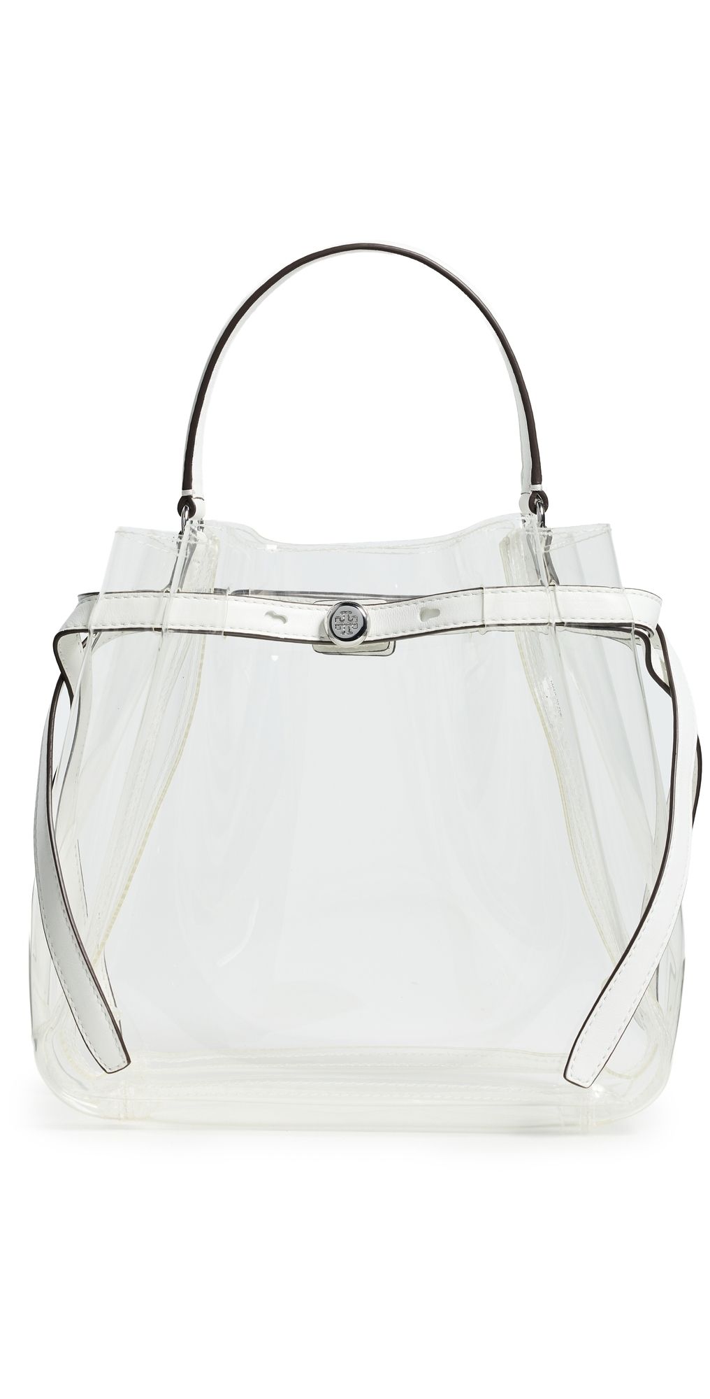 Tory Burch Romy Jelly Bucket Bag Clear One Size