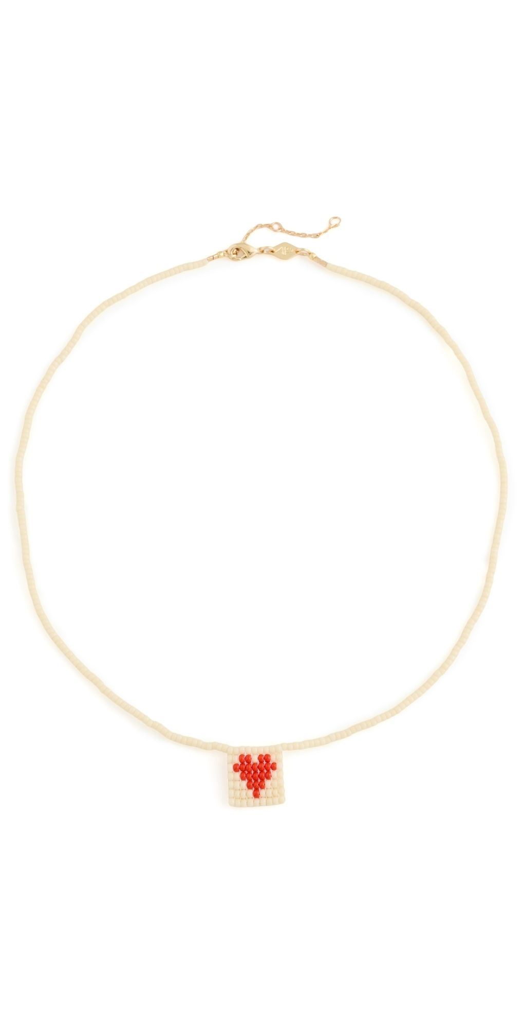 Anni Lu You Are Loved Necklace Ecru One Size