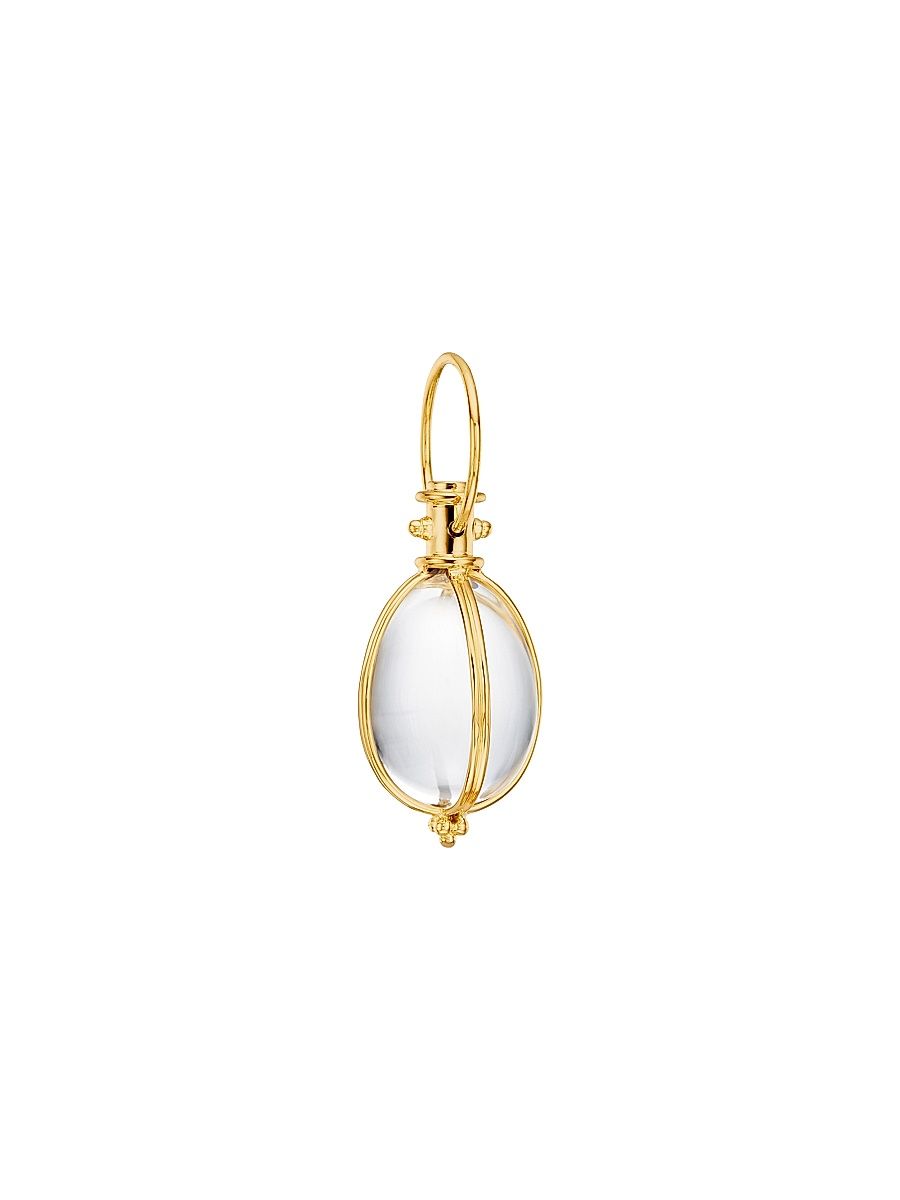 Women's Florence86 Rock Crystal & 18K Yellow Gold Amulet - Yellow Gold