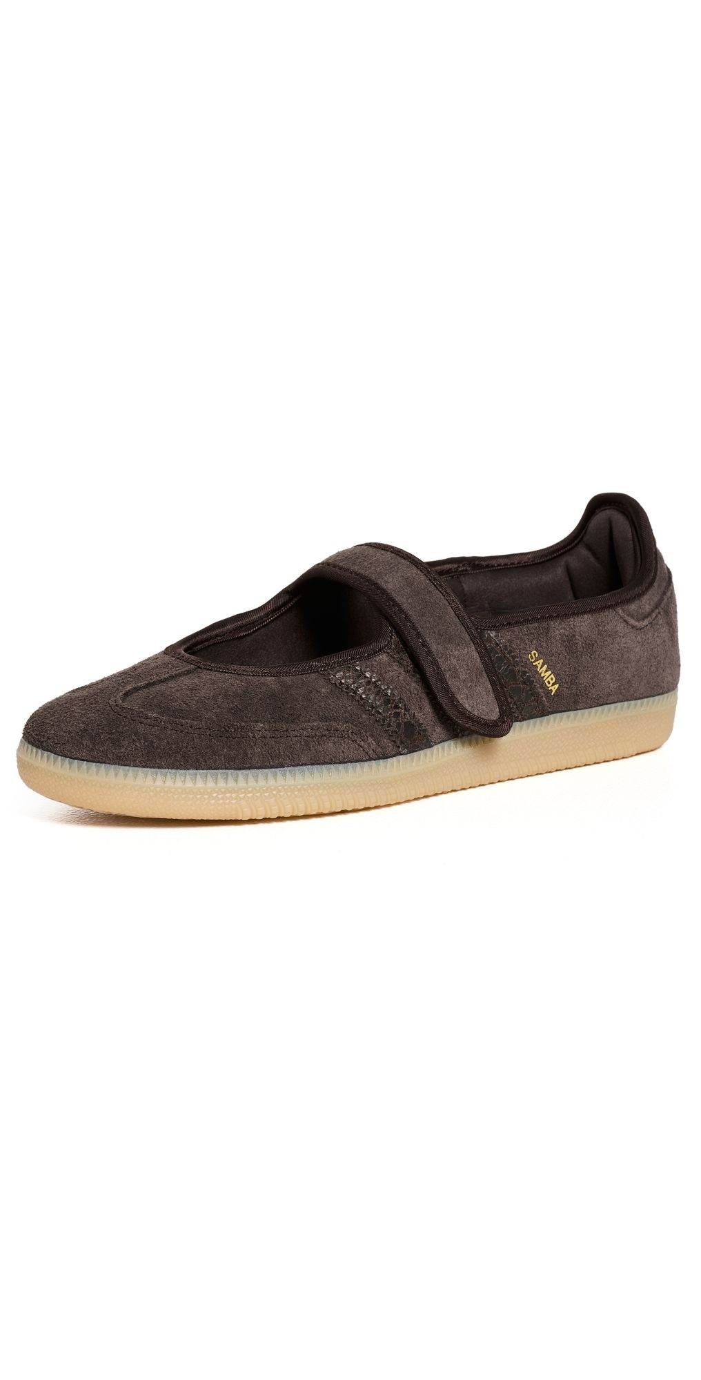 adidas Samba Jane Shoes Aurora Coffee/Gold Met 5