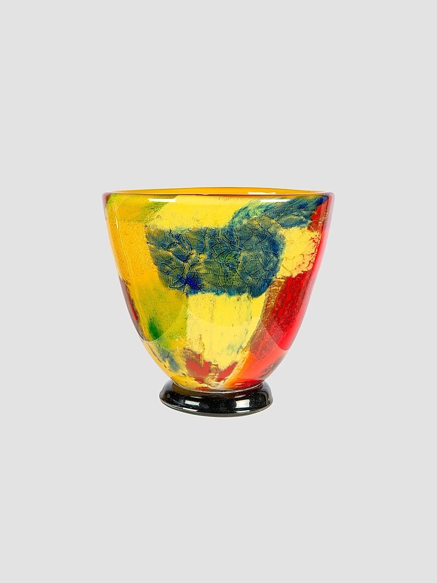 Autumn Medley Hand Blown Art Glass Vase - Multi
