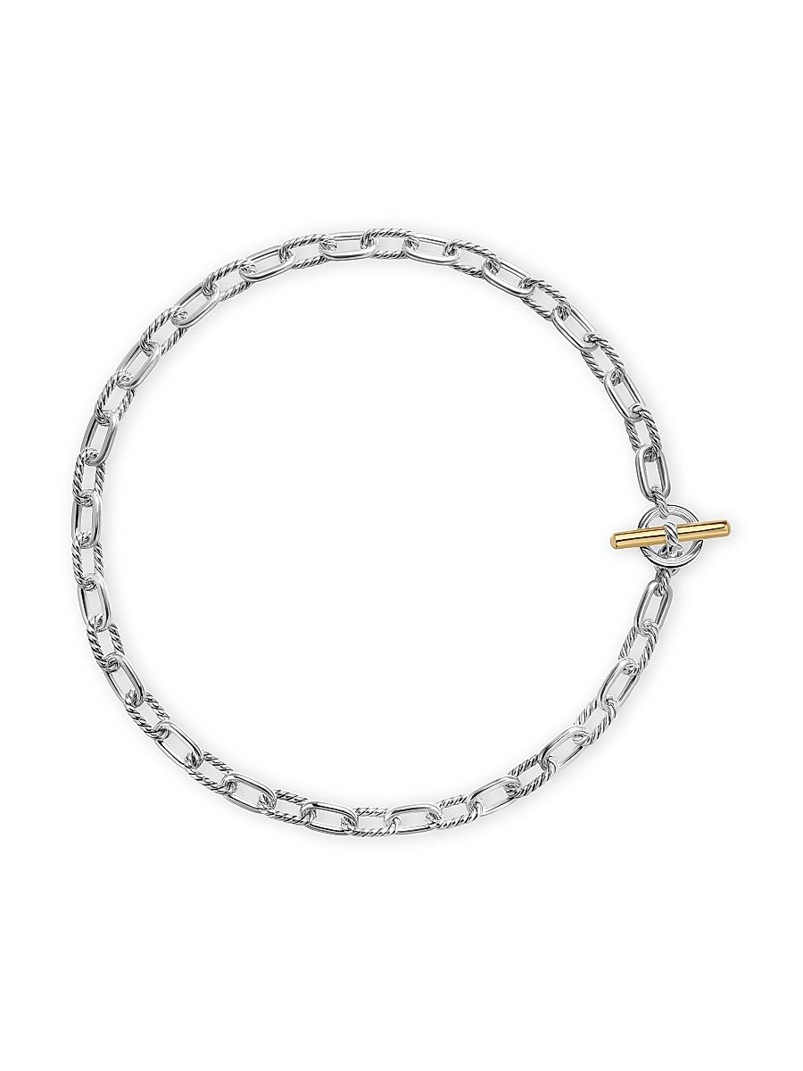 Women's Madison Toggle Chain Necklace in Sterling Silver - Silver - Size 18