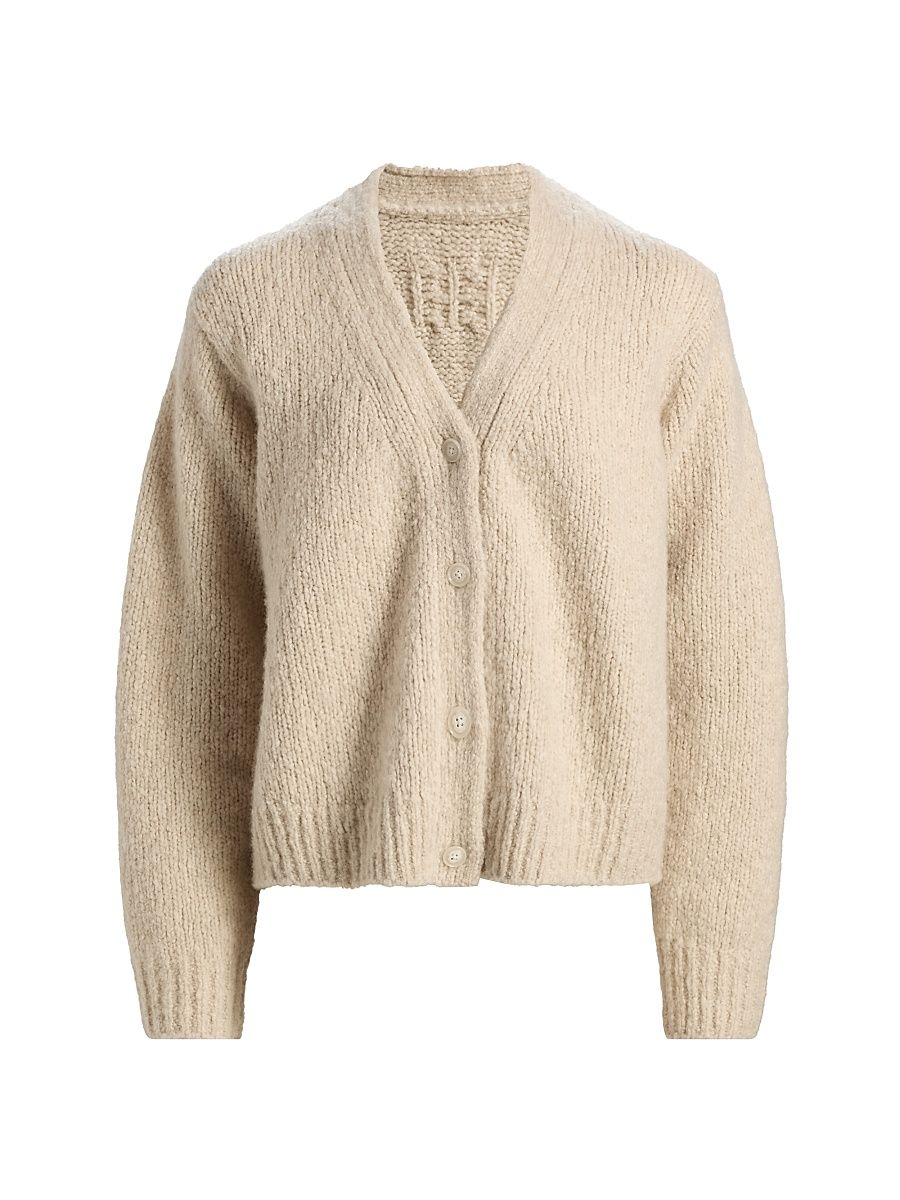 Women's Lorana Wool-Cashmere Cardigan - Beige Melange - Size XS