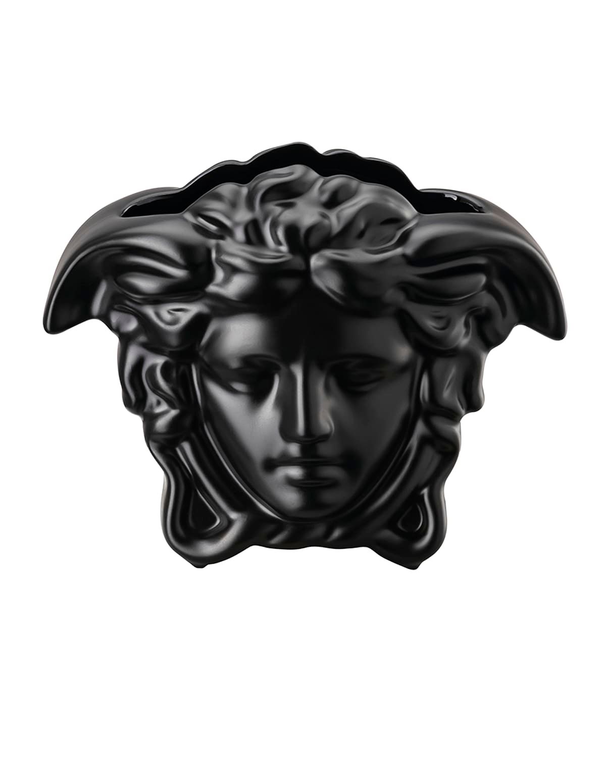 Medusa Grande Vase in Black - 6"
