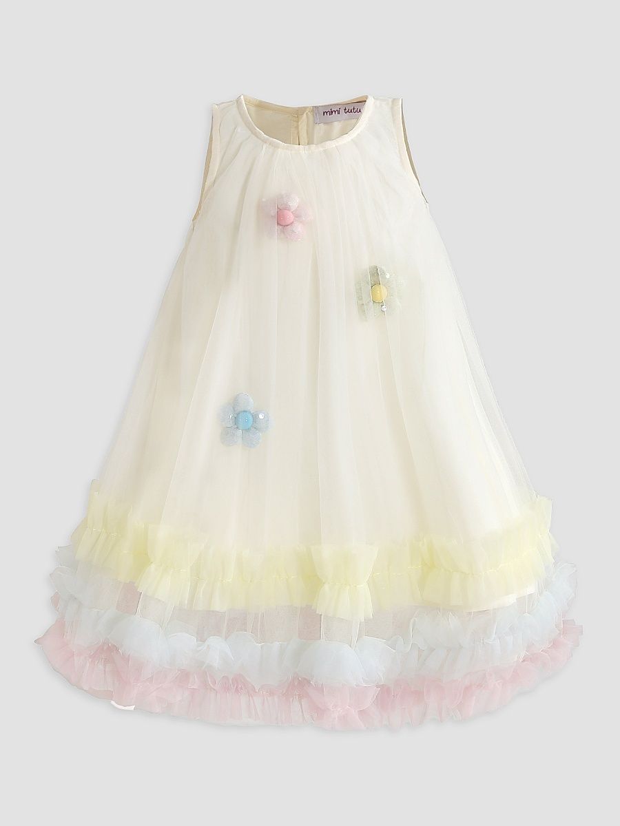Mimi Tutu Girl's Little Girl's & Girl's Alessia Dress - Cream - Size 8