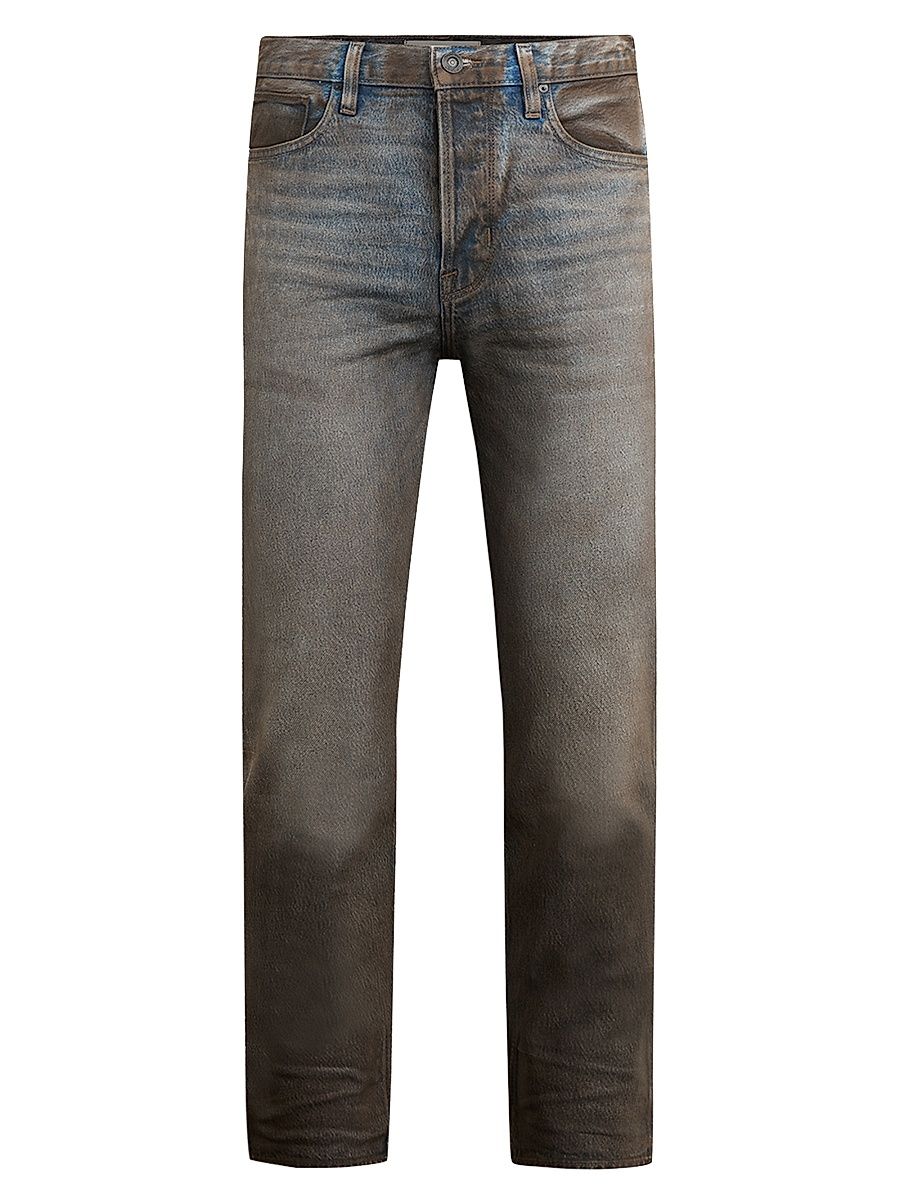 Men's Wes Classic Coated Straight Jeans - Chocolate - Size 31