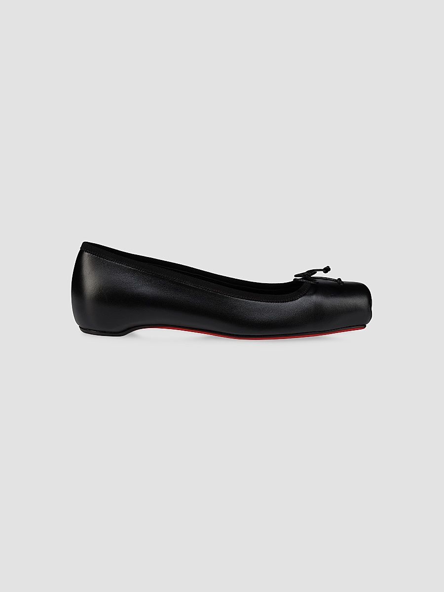 Christian Louboutin Women's Cassia Nodo Flats - Black - Size 12