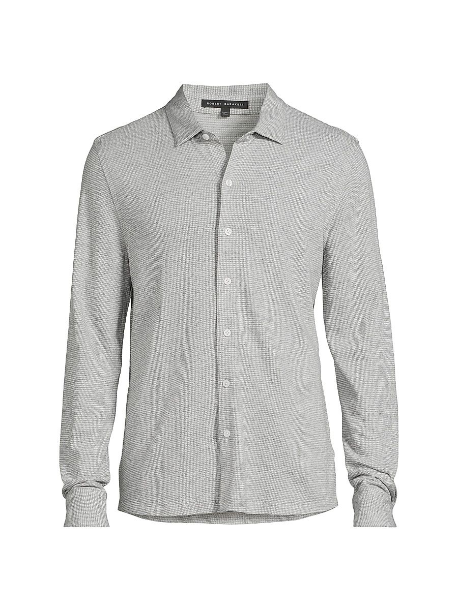 Men's Dobston Knit Shirt - Light Grey - Size XL