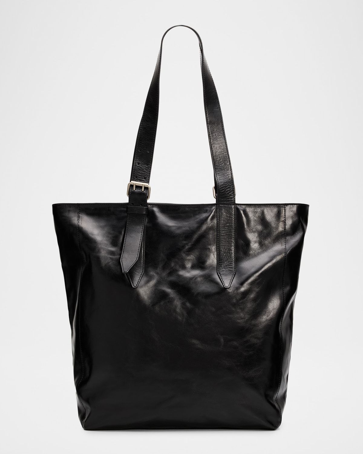 Men & apos;s Leather Messenger Bag with Shoulder Strap