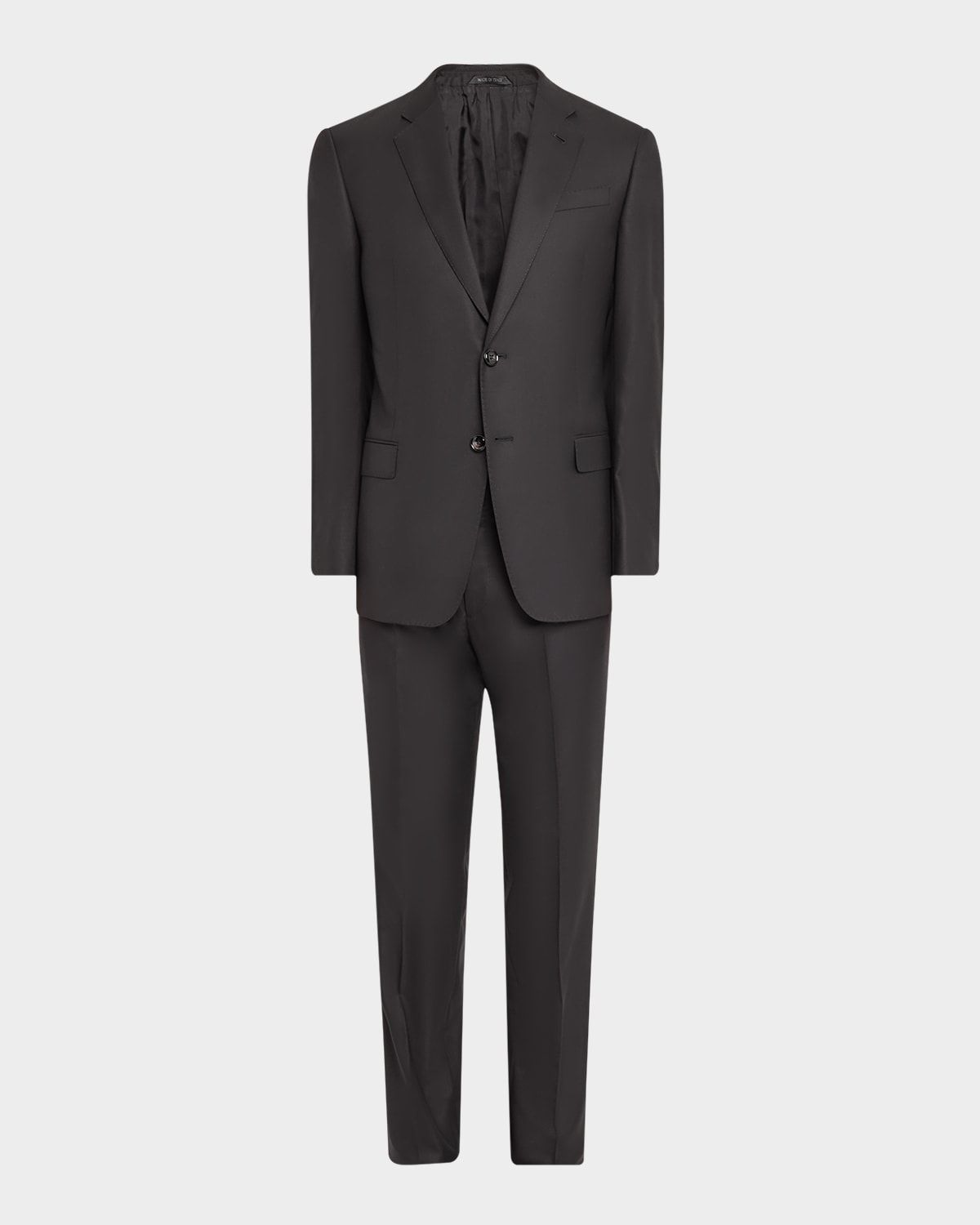 Men & apos;s Basic Wool Two-Piece Suit
